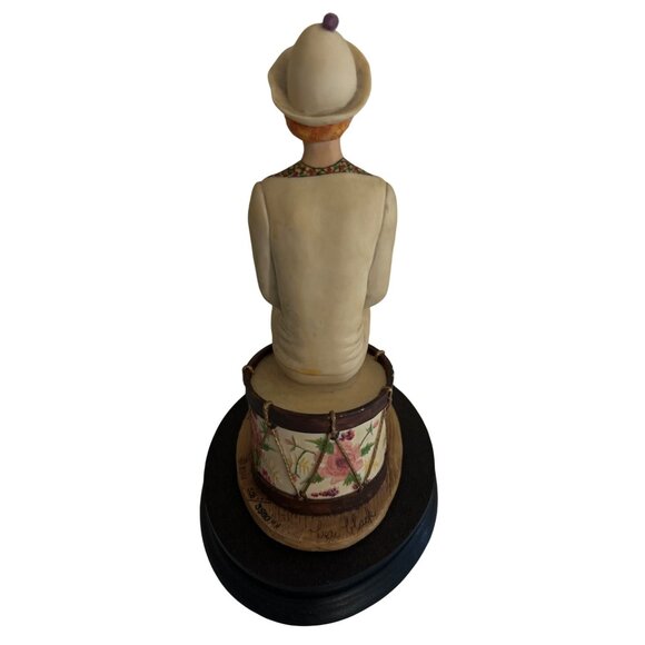 1984 Schmid Border Fine Arts Clown Figurine On Drum Handcrafted In Scotland - Picture 3 of 11